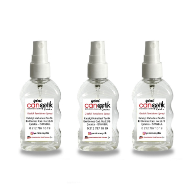 3 Adet Gözlük Temizleme Spreyi ve Microfiber Temizleme Bezi