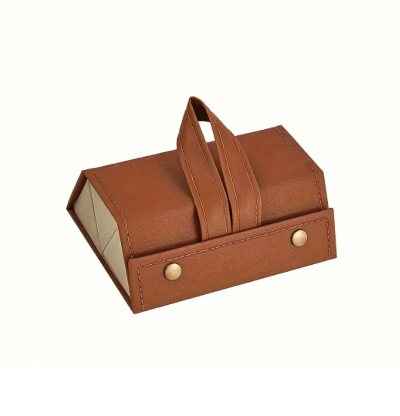 Celebrity El Yapımı Deri 3'lü Taba Gözlük Taşıma Ve Saklama Çantası Kutusu Kabı