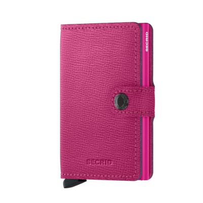 Secrid Miniwallet Crisple Fuchsia Orjinal Avrupa Derisi Cüzdan