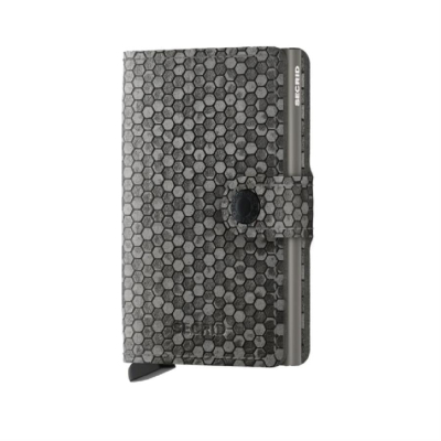 Secrid Miniwallet Hexagon Grey Orijinal Avrupa Derisi Cüzdan
