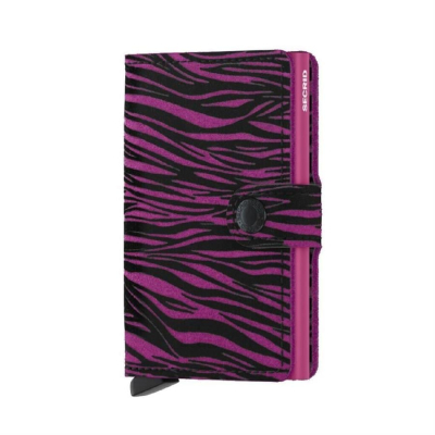 Secrid Miniwallet Zebra Fuchsia Orijinal Avrupa Derisi Cüzdan