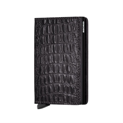 Secrid Slimwallet Nile Black Orjinal Avrupa Derisi Cüzdan