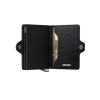 Premium Twinwallet Emboss Lines Black Orjinal Avrupa Derisi Cüzdan