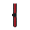 Secrid Miniwallet Mat Black & Red Orijinal Avrupa Derisi Cüzdan