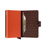 Secrid Miniwallet Optical Brown Orange Orjinal Avrupa Derisi Cüzdan